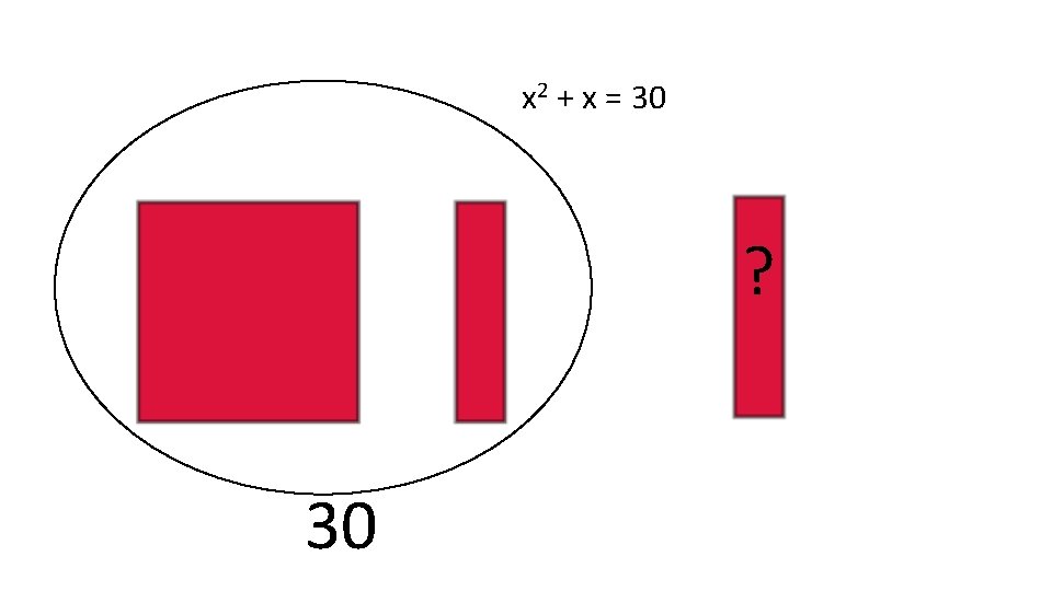 x 2 + x = 30 ? 30 