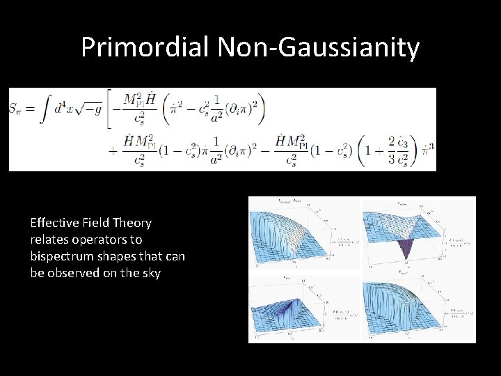 Primordial Non-Gaussianity Effective Field Theory relates operators to bispectrum shapes that can be observed