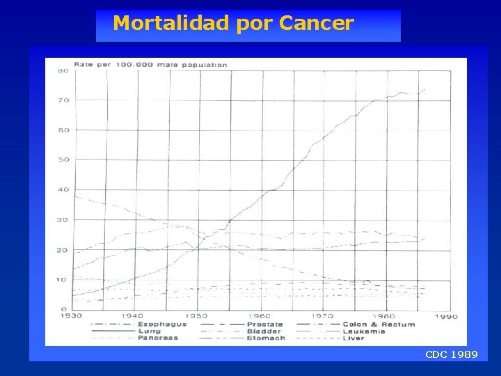 Mortalidad por Cancer CDC 1989 