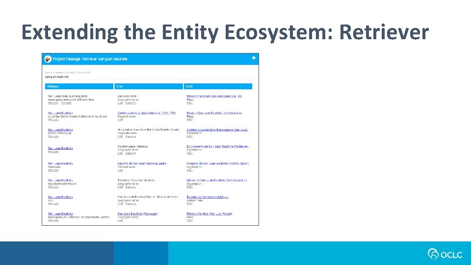 Extending the Entity Ecosystem: Retriever 