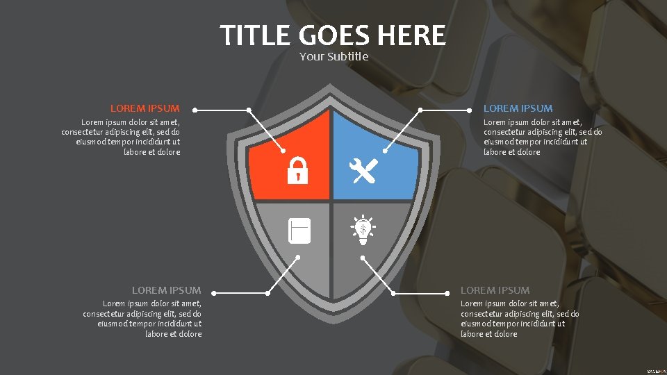 TITLE GOES HERE Your Subtitle LOREM IPSUM Lorem ipsum dolor sit amet, consectetur adipiscing