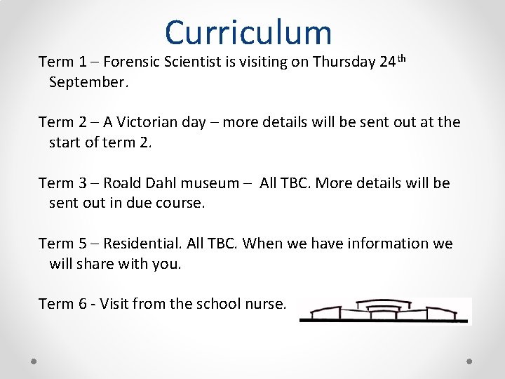 Curriculum Term 1 – Forensic Scientist is visiting on Thursday 24 th September. Term