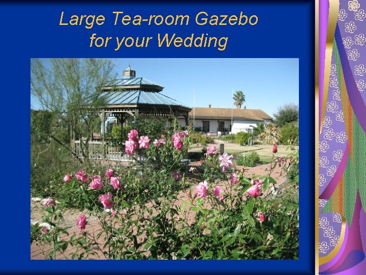 Large Tea-room Gazebo for your Wedding 