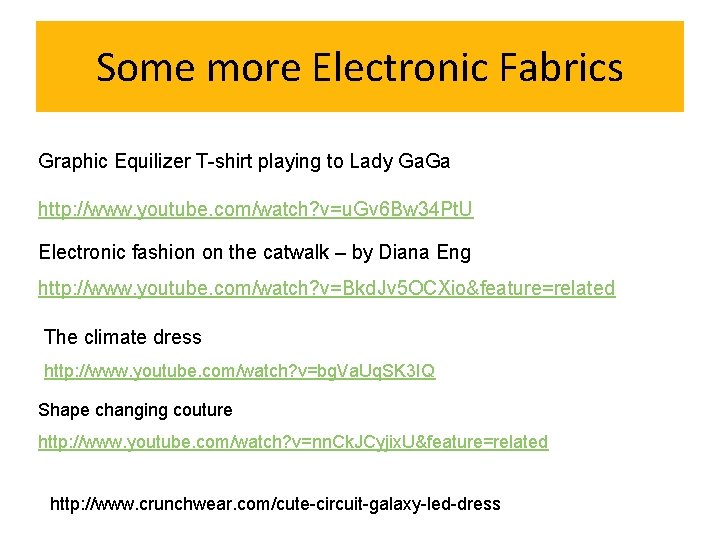 Some more Electronic Fabrics Graphic Equilizer T-shirt playing to Lady Ga. Ga http: //www.