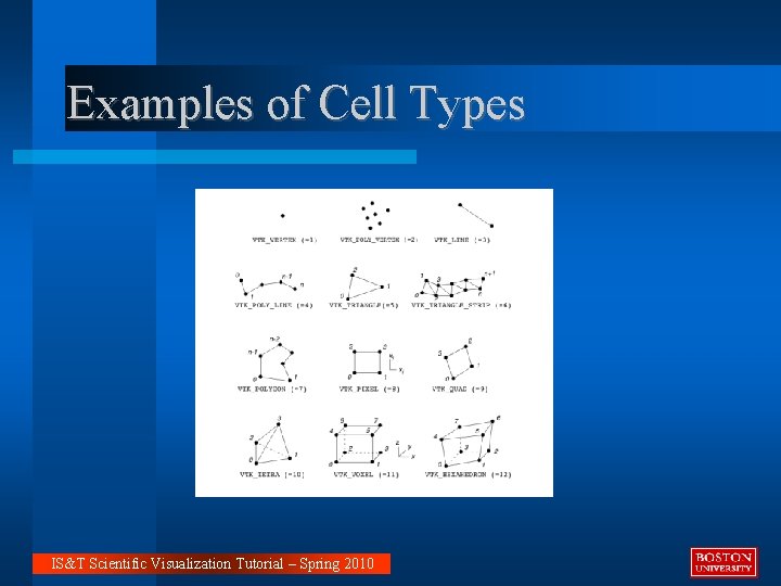 Examples of Cell Types IS&T Scientific Visualization Tutorial – Spring 2010 
