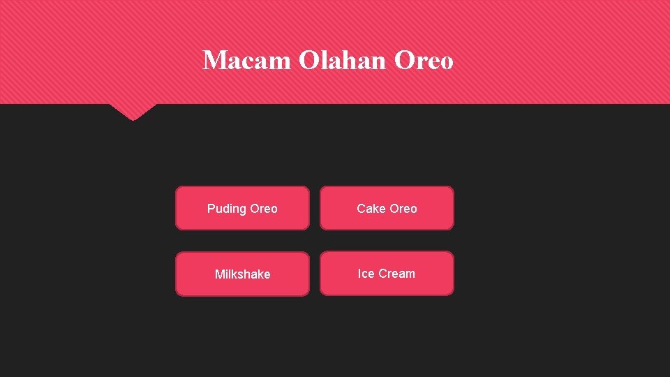 Macam Olahan Oreo Puding Oreo Cake Oreo Milkshake Ice Cream 
