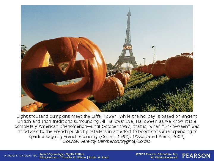 Eight thousand pumpkins meet the Eiffel Tower. While the holiday is based on ancient