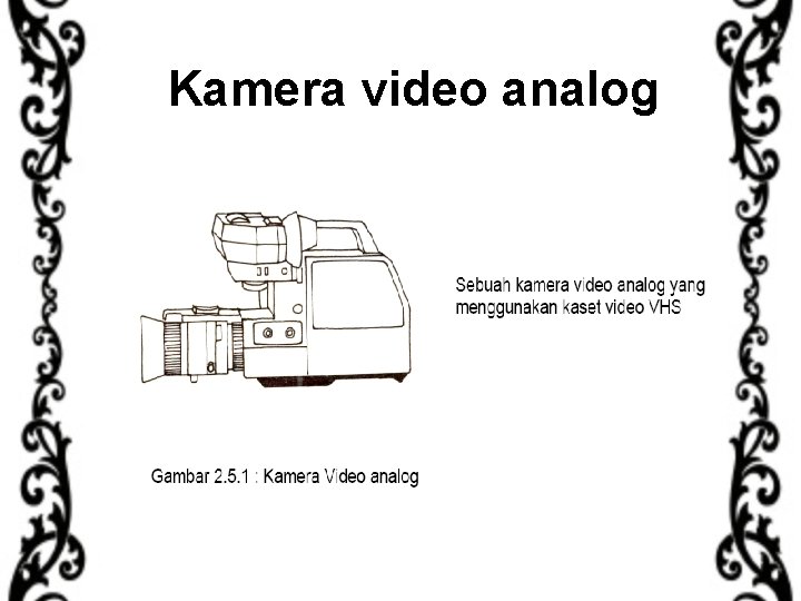 Kamera video analog 