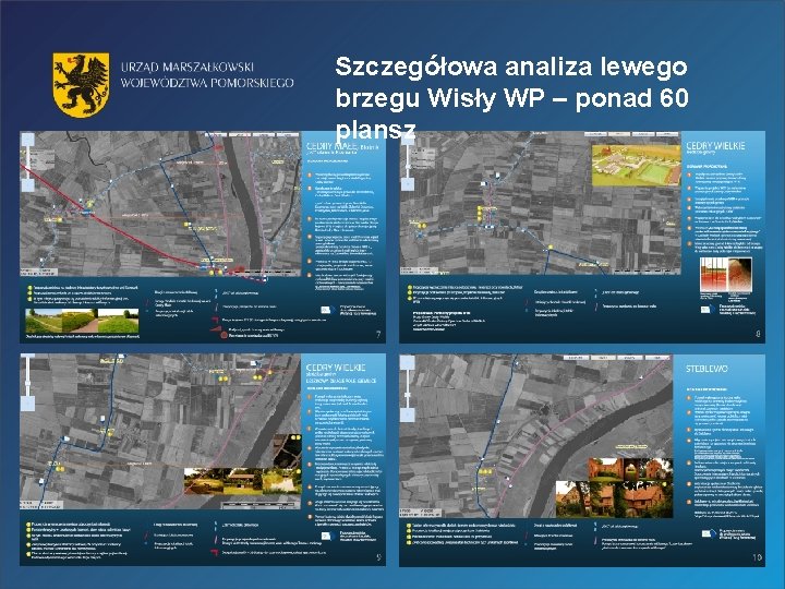 Szczegółowa analiza lewego brzegu Wisły WP – ponad 60 plansz 