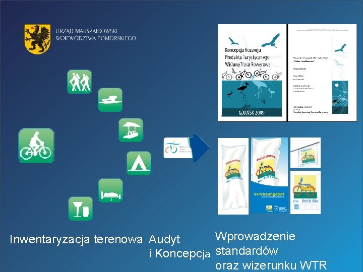 Wprowadzenie Inwentaryzacja terenowa Audyt i Koncepcja standardów oraz wizerunku WTR 