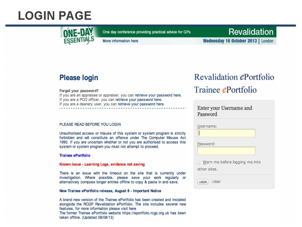 LOGIN PAGE 