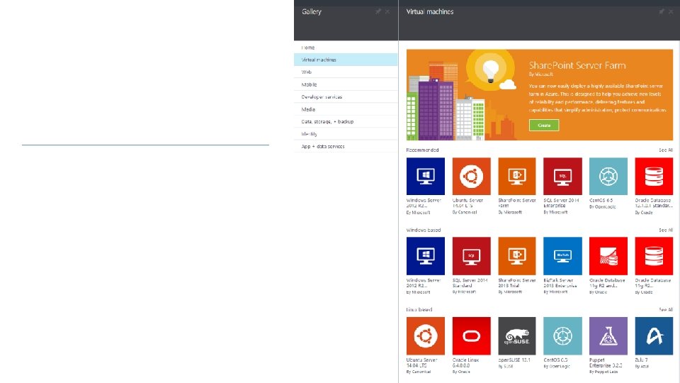 Azure Marketplace Linux Oracle IBM SAP Informatica Cloudera Hortonworks Data. Stax 