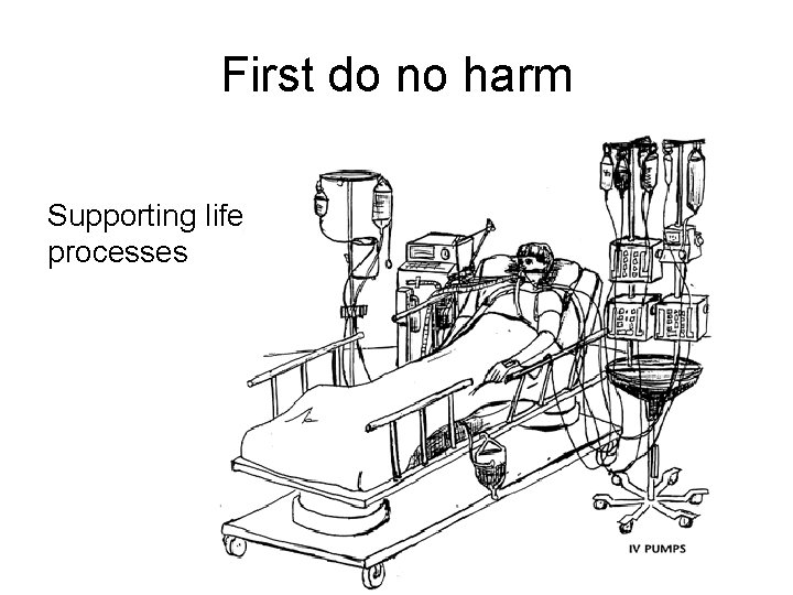 First do no harm Supporting life processes 