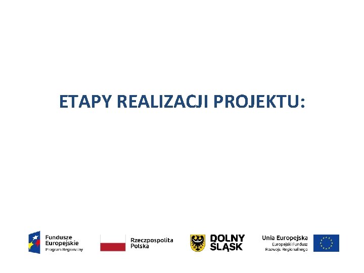 ETAPY REALIZACJI PROJEKTU: 