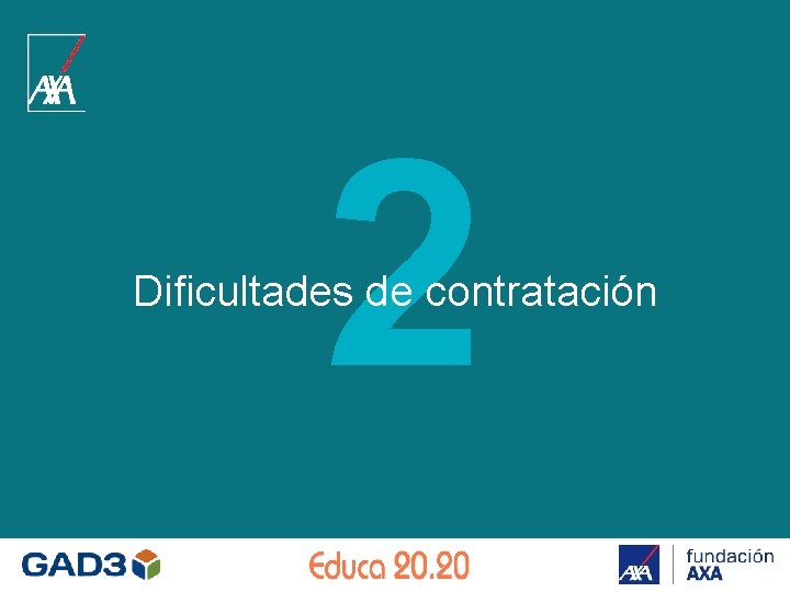 2 Dificultades de contratación 