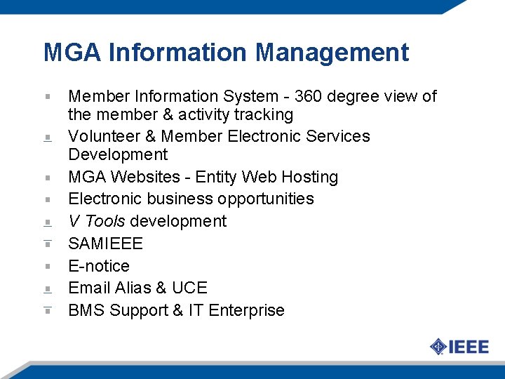 MGA Information Management Member Information System - 360 degree view of the member &