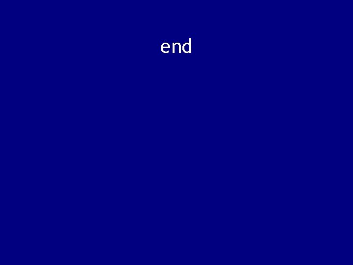 end 