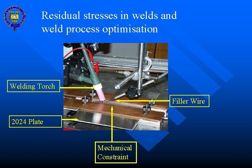 Residual stresses in welds and weld process optimisation Welding Torch Filler Wire 2024 Plate