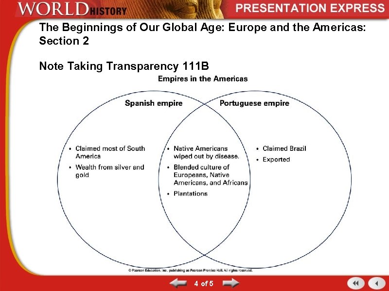 The Beginnings of Our Global Age: Europe and the Americas: Section 2 Note Taking