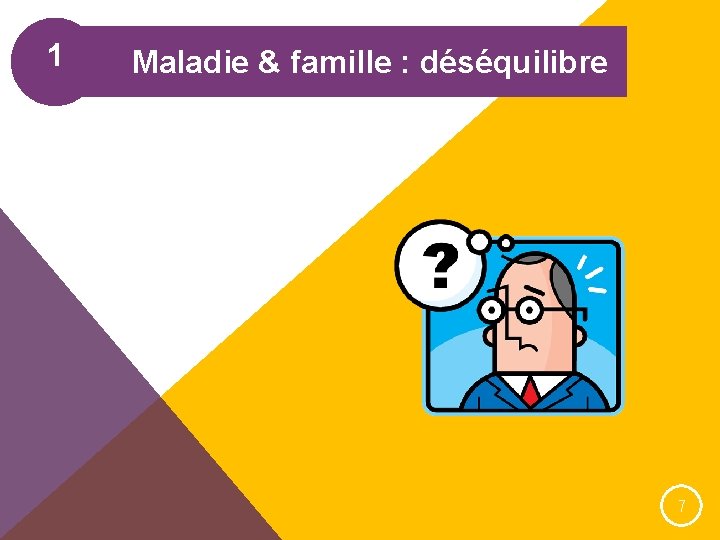 1 Maladie & famille : déséquilibre 7 