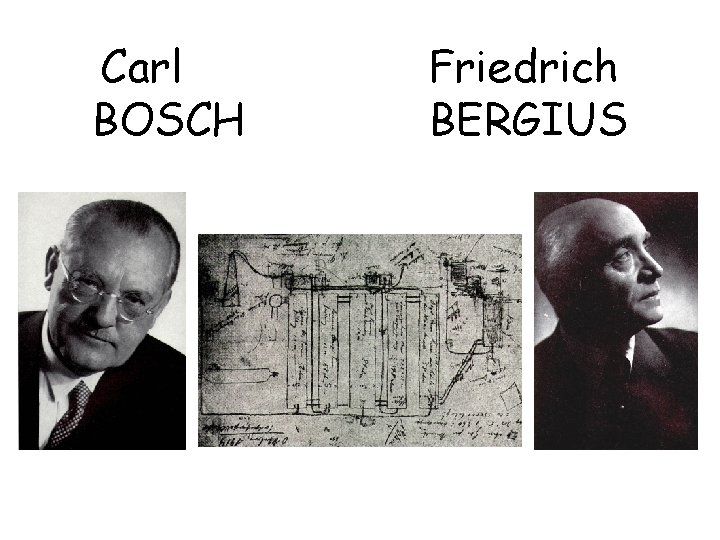 Carl BOSCH Friedrich BERGIUS 