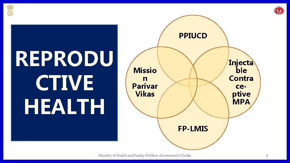 PPIUCD REPRODU CTIVE HEALTH Injecta ble Contra ceptive MPA Missio n Parivar Vikas FP-LMIS