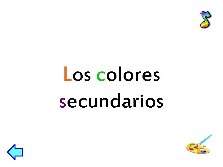 Los colores secundarios 