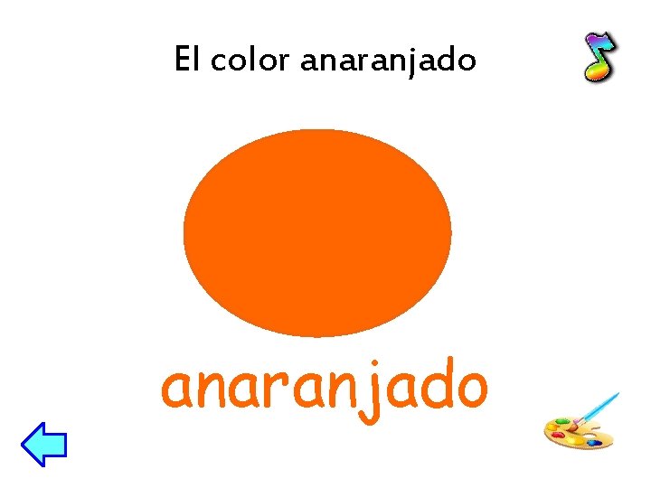 El color anaranjado 