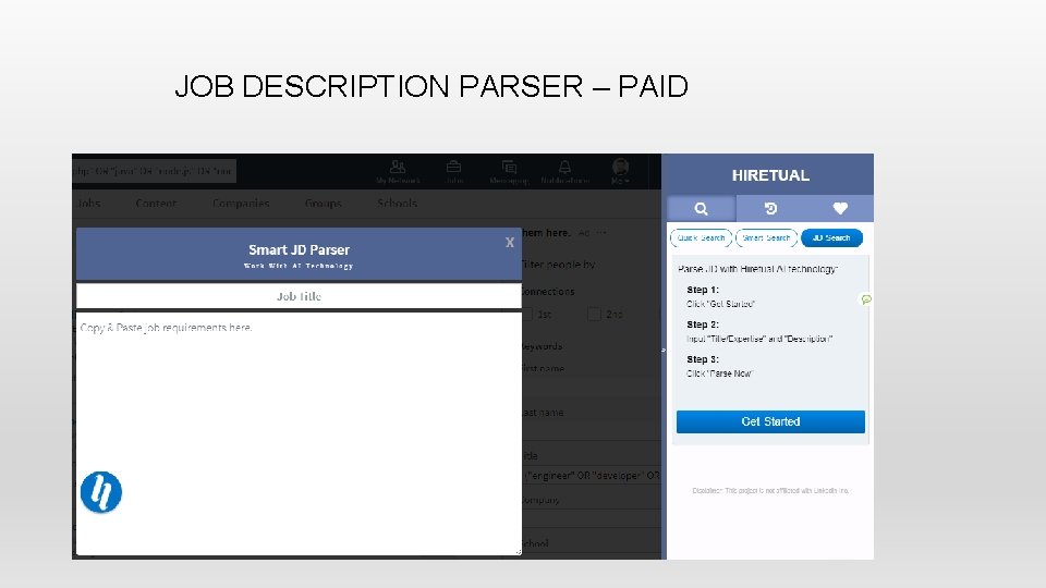 JOB DESCRIPTION PARSER – PAID 