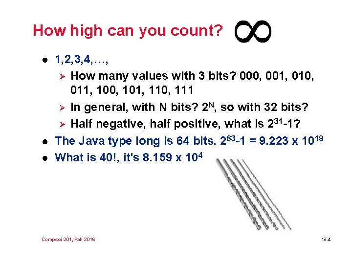 How high can you count? l l l 1, 2, 3, 4, …, Ø