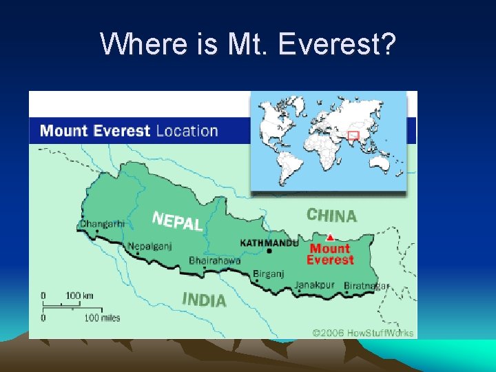 Where is Mt. Everest? 