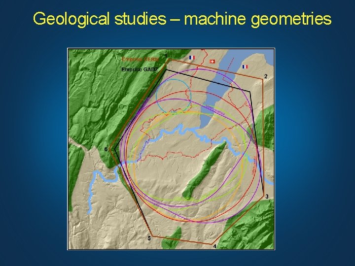 Geological studies – machine geometries 