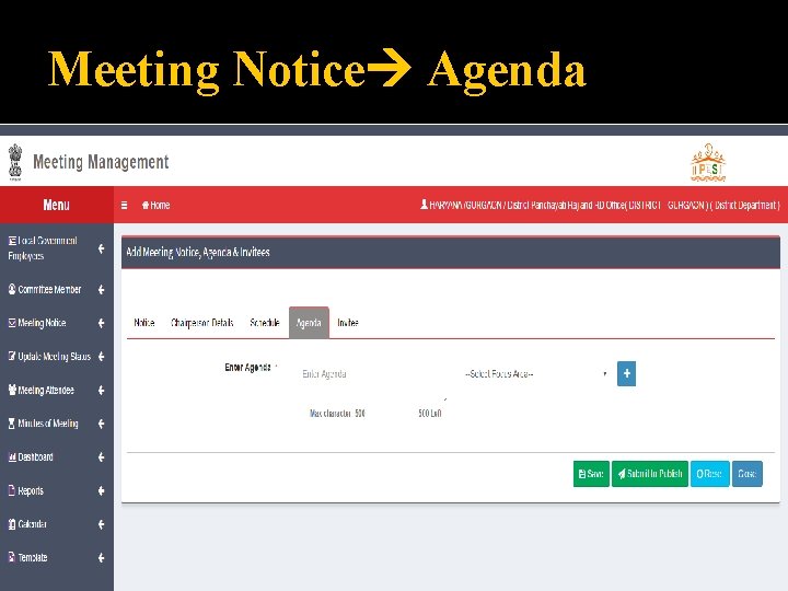 Meeting Notice Agenda 