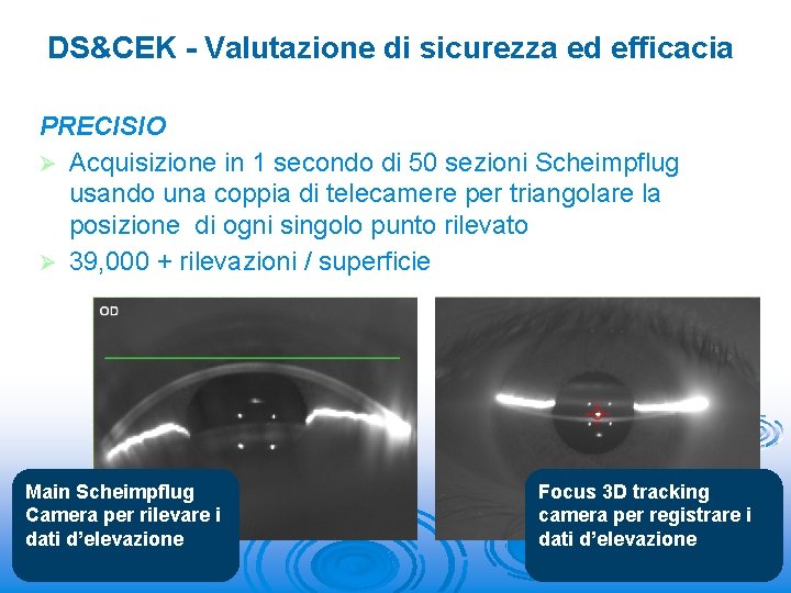 DS&CEK - Valutazione di sicurezza ed efficacia PRECISIO Ø Acquisizione in 1 secondo di