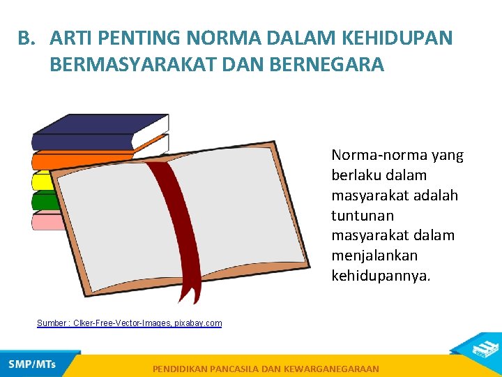 B. ARTI PENTING NORMA DALAM KEHIDUPAN BERMASYARAKAT DAN BERNEGARA Norma-norma yang berlaku dalam masyarakat