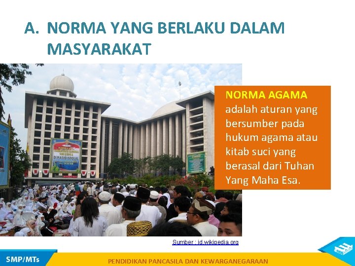 A. NORMA YANG BERLAKU DALAM MASYARAKAT NORMA AGAMA adalah aturan yang bersumber pada hukum