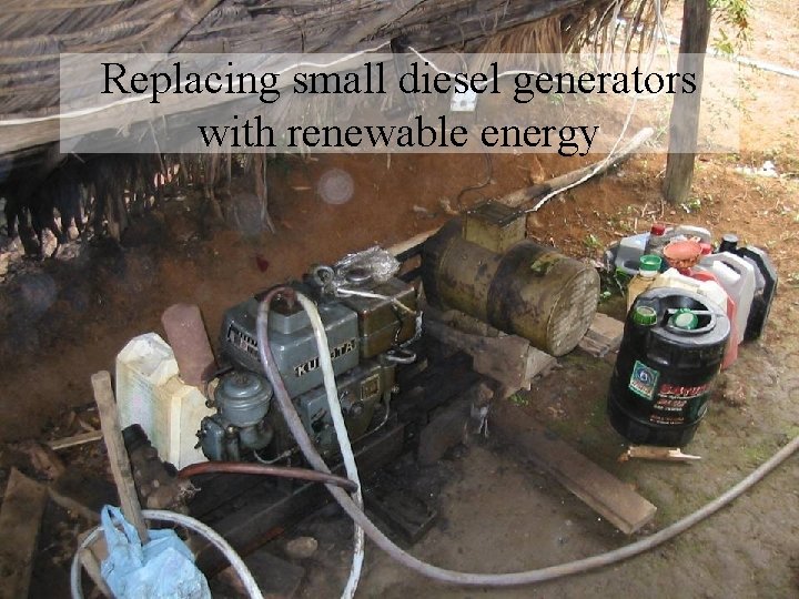 Replacing small diesel generators with renewable energy 