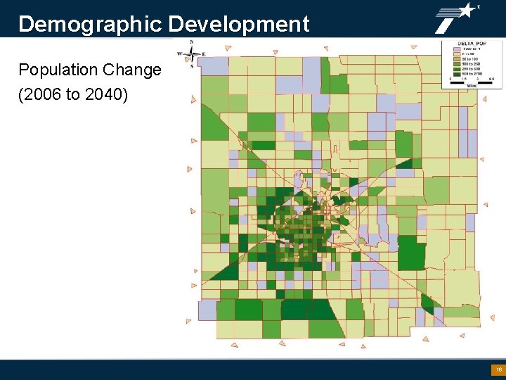 Demographic Development Population Change (2006 to 2040) 16 