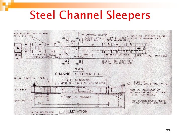 Steel Channel Sleepers 29 