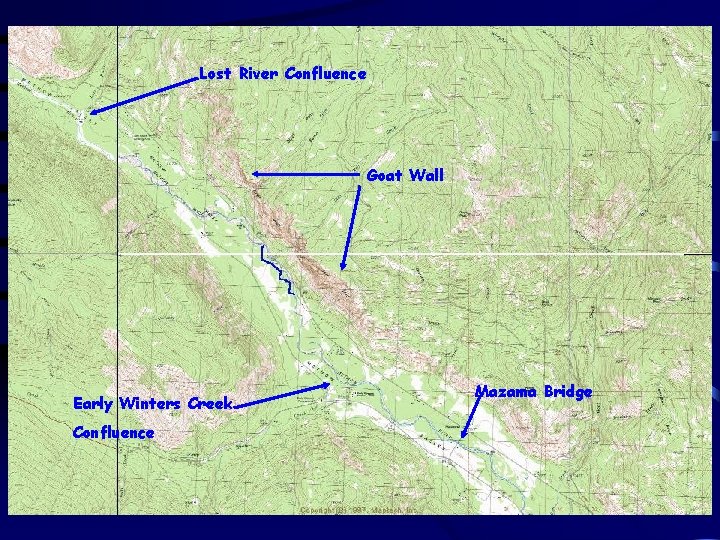 Lost River Confluence Goat Wall Early Winters Creek Confluence Mazama Bridge 