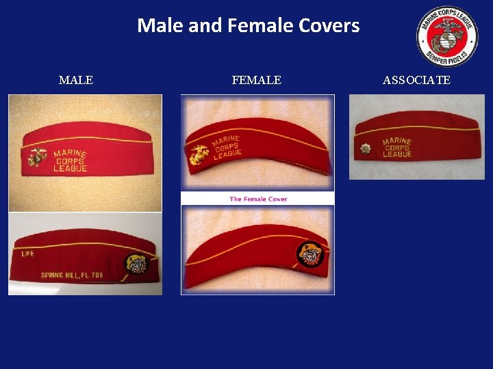 Male and Female Covers MALE FEMALE ASSOCIATE 