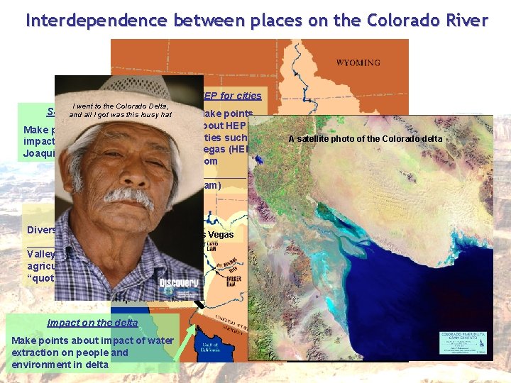 Interdependence between places on the Colorado River HEP for cities I went to the