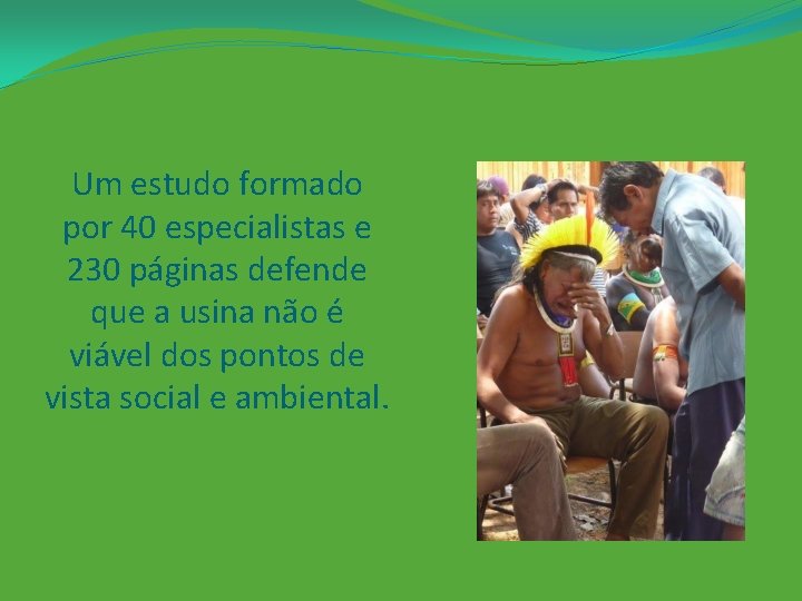 Um estudo formado por 40 especialistas e 230 páginas defende que a usina não