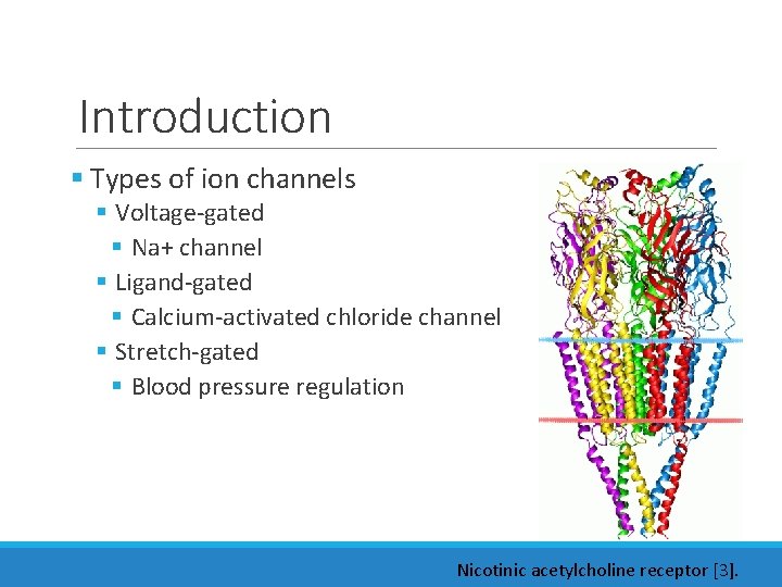 Introduction § Types of ion channels § Voltage-gated § Na+ channel § Ligand-gated § Introduction § Types of ion channels § Voltage-gated § Na+ channel § Ligand-gated §