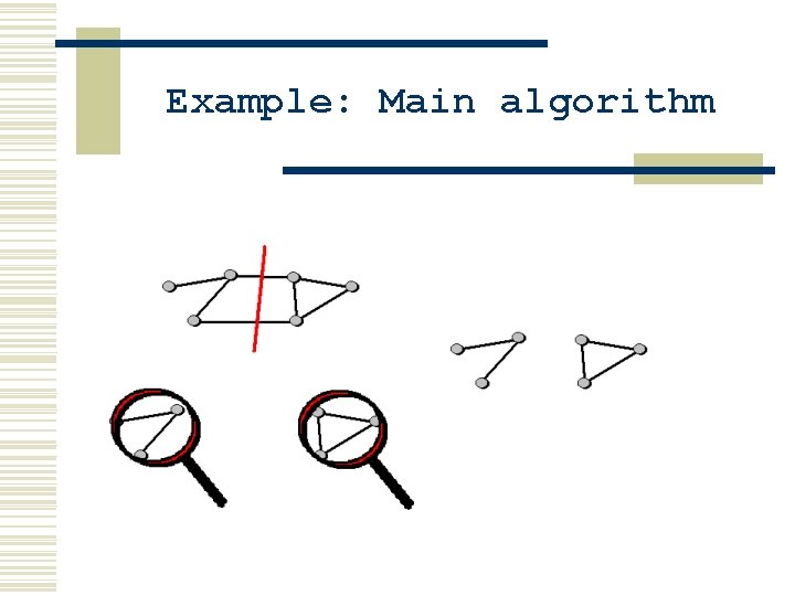 Example: Main algorithm Example: Main algorithm