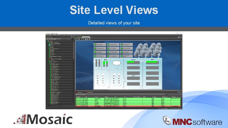 Site Level Views Detailed views of your site 