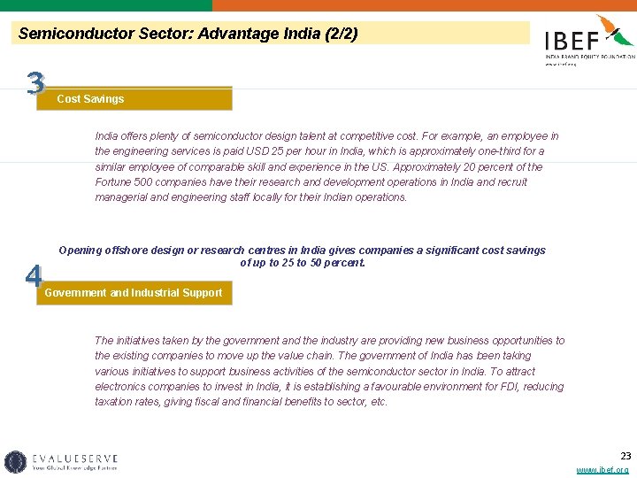 Semiconductor Sector: Advantage India (2/2) Cost Savings India offers plenty of semiconductor design talent