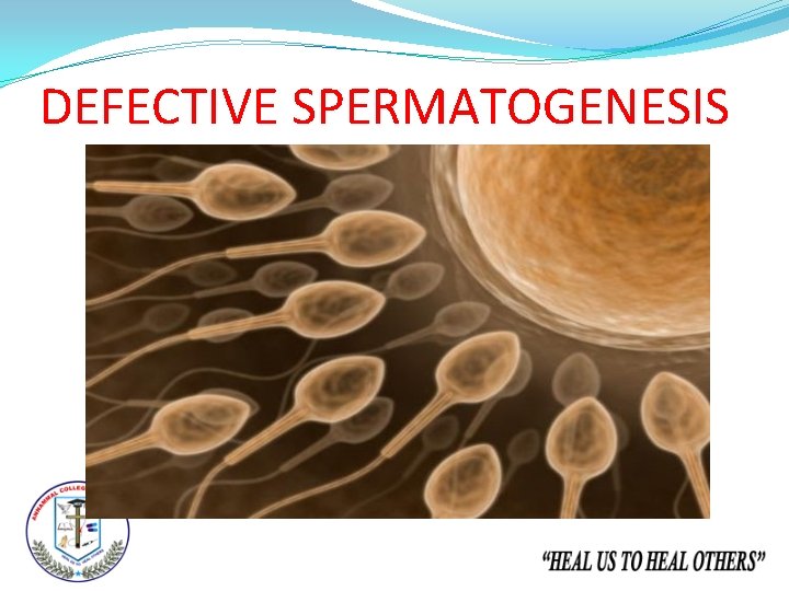 DEFECTIVE SPERMATOGENESIS 