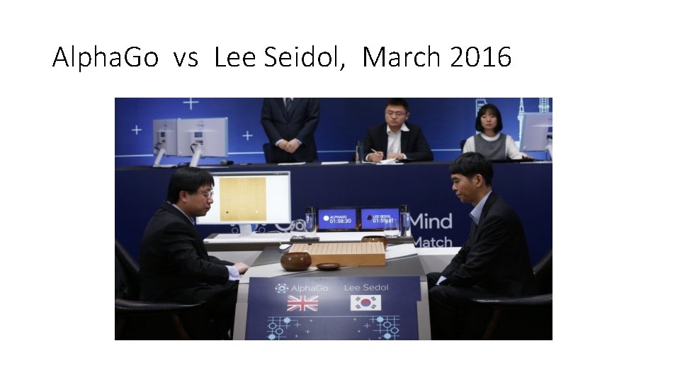 Alpha. Go vs Lee Seidol, March 2016 