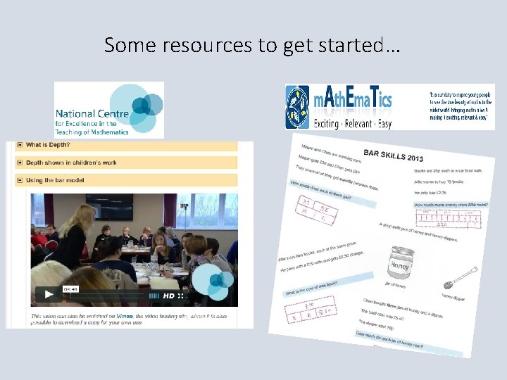 Some resources to get started… 